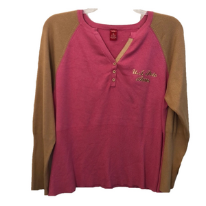 U.S. POLO ASSN rayon/cotton blend Sweater Knit Henley Pit to Pit 22 3/4” PREWORN